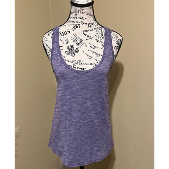 Lululemon Our Sport Heathered Purple Racerback Tank Sz 6 Yoga Stretch Anti-Odor - Picture 4 of 7